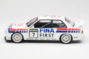 BMW M3 E30 #7 Fina J. Cecotto DTM 1992 AUTOart 1:18 89246 Metāls — attēls 3 no 7