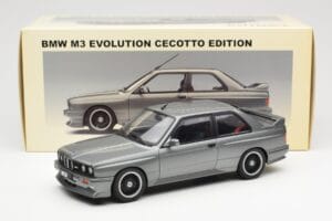 BMW M3 E30 Sport Evolution Cecotto Pelēks AUTOart 1:18 70567 Metāls — attēls 8 no 8