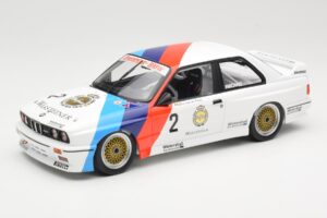 BMW M3 E30 Zackspeed #2 E. van de Poele Champion DTM 1987 Minichamps 1:18 155872002 Metāls