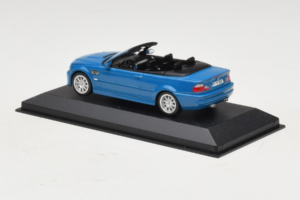 BMW M3 E46 Kabriolets Zils Minichamps 1:43 BMW015 Metāls — attēls 3 no 4