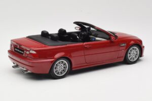 BMW M3 E46 Kabriolets Sarkans Kyosho 1:18 08505R Metāls — attēls 3 no 8