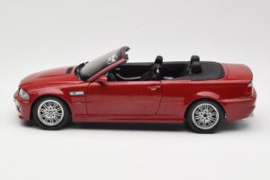 BMW M3 E46 Kabriolets Sarkans Kyosho 1:18 08505R Metāls — attēls 4 no 8