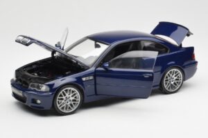 BMW M3 E46 Zils Kyosho 1:18 08503BL Metāls — attēls 2 no 8