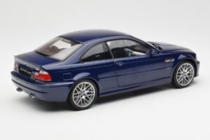 BMW M3 E46 Zils Kyosho 1:18 08503BL Metāls — attēls 3 no 8