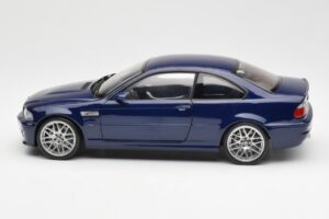 BMW M3 E46 Zils Kyosho 1:18 08503BL Metāls — attēls 4 no 8