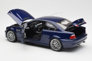 BMW M3 E46 Zils Kyosho 1:18 08503BL Metāls — attēls 5 no 8