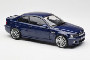 BMW M3 E46 Zils Kyosho 1:18 08503BL Metāls — attēls 6 no 8