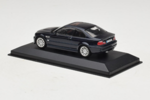 BMW M3 E46 Tumši Zils Minichamps 1:43 80420009763-R1 Metāls — attēls 3 no 4