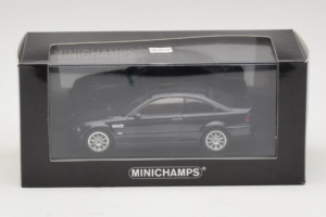 BMW M3 E46 Tumši Zils Minichamps 1:43 80420009763-R1 Metāls — attēls 4 no 4