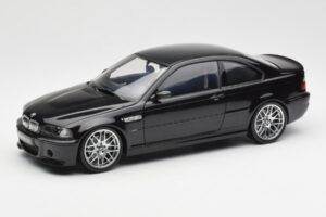 BMW M3 E46 CSL Melns Kyosho 1:18 80430302736 Metāls