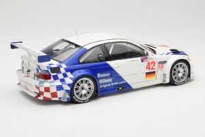 BMW M3 E46 GTR #42 J. Muller / J.J. Lehto ALMS 2001 Minichamps 1:18 80430139183 Metāls — attēls 3 no 8