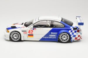 BMW M3 E46 GTR #42 J. Muller / J.J. Lehto ALMS 2001 Minichamps 1:18 80430139183 Metāls — attēls 4 no 8