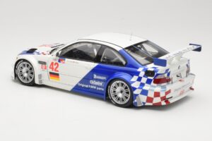 BMW M3 E46 GTR #42 J. Muller / J.J. Lehto ALMS 2001 Minichamps 1:18 80430139183 Metāls — attēls 7 no 8