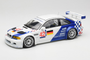 BMW M3 E46 GTR #42 J. Muller / J-J. Lehto ALMS 2001 Minichamps 1:18 80430139183-R1 Metāls