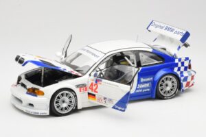 BMW M3 E46 GTR #42 J. Lehto / P. Ekblom ALMS 2001 Minichamps 1:18 100012142 Metāls — attēls 2 no 8