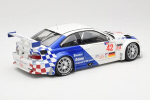 BMW M3 E46 GTR #42 J. Lehto / P. Ekblom ALMS 2001 Minichamps 1:18 100012142 Metāls — attēls 3 no 8