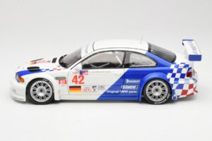 BMW M3 E46 GTR #42 J. Lehto / P. Ekblom ALMS 2001 Minichamps 1:18 100012142 Metāls — attēls 4 no 8