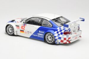 BMW M3 E46 GTR #42 J. Lehto / P. Ekblom ALMS 2001 Minichamps 1:18 100012142 Metāls — attēls 7 no 8
