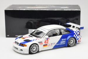 BMW M3 E46 GTR #42 J. Lehto / P. Ekblom ALMS 2001 Minichamps 1:18 100012142 Metāls — attēls 8 no 8