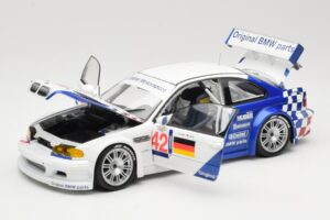 BMW M3 E46 GTR #42 J. Lehto / J. Muller ELMS 2001 Minichamps 1:18 100012192 Metāls — attēls 2 no 8