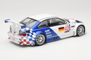 BMW M3 E46 GTR #42 J. Lehto / J. Muller ELMS 2001 Minichamps 1:18 100012192 Metāls — attēls 3 no 8