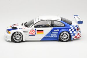 BMW M3 E46 GTR #42 J. Lehto / J. Muller ELMS 2001 Minichamps 1:18 100012192 Metāls — attēls 4 no 8