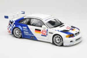 BMW M3 E46 GTR #42 J. Lehto / J. Muller ELMS 2001 Minichamps 1:18 100012192 Metāls — attēls 6 no 8