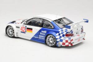 BMW M3 E46 GTR #42 J. Lehto / J. Muller ELMS 2001 Minichamps 1:18 100012192 Metāls — attēls 7 no 8