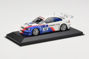 BMW M3 E46 GTR #42 P. Muller / J. Muller / H-J. Stuck / P. Lamy ADAC 24h Nurburgring 2004 Minichamps 1:43 BMW001 Metāls — attēls 2 no 4