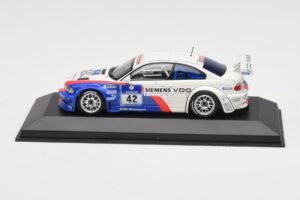 BMW M3 E46 GTR #42 P. Muller / J. Muller / H-J. Stuck / P. Lamy ADAC 24h Nurburgring 2004 Minichamps 1:43 BMW001 Metāls