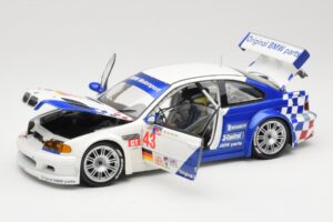 BMW M3 E46 GTR #43 D. Muller ALMS 2001 Minichamps 1:18 100012143 Metāls — attēls 2 no 8