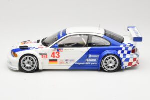 BMW M3 E46 GTR #43 D. Muller ALMS 2001 Minichamps 1:18 100012143 Metāls — attēls 4 no 8