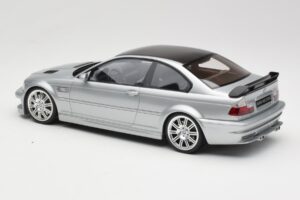 BMW M3 E46 GTR Sudrabs Otto 1:18 OT1128 Sveķi — attēls 5 no 6