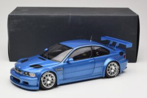 BMW M3 E46 GTR Street Zils Minichamps 1:18 80430302540 Metāls — attēls 8 no 8