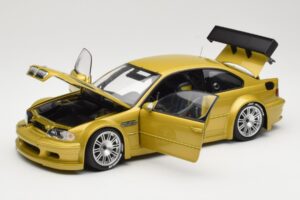BMW M3 E46 GTR Street Phoenix Yellow Minichamps 1:18 80430309444 Metāls — attēls 2 no 8