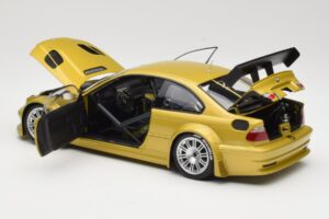 BMW M3 E46 GTR Street Phoenix Yellow Minichamps 1:18 80430309444 Metāls — attēls 5 no 8