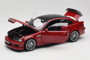 BMW M3 E46 GTR Street Sarkans Kyosho 1:18 08507R Metāls — attēls 2 no 8
