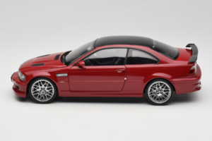 BMW M3 E46 GTR Street Sarkans Kyosho 1:18 08507R Metāls — attēls 4 no 8