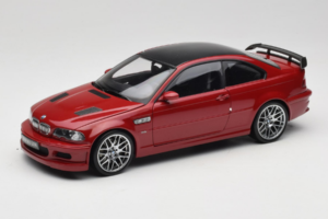 BMW M3 E46 GTR Street Sarkans Kyosho 1:18 08507R Metāls