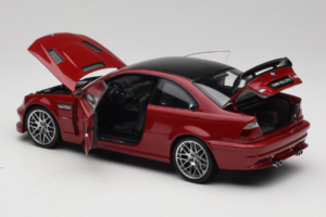 BMW M3 E46 GTR Street Sarkans Kyosho 1:18 08507R Metāls — attēls 5 no 8