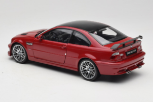 BMW M3 E46 GTR Street Sarkans Kyosho 1:18 08507R Metāls — attēls 7 no 8