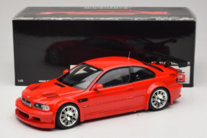 BMW M3 E46 GTR Street Sarkans Minichamps 1:18 100012101 Metāls — attēls 8 no 8