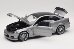BMW M3 E46 GTR Street Sudrabs Pelēks Kyosho 1:18 08507S Metāls — attēls 2 no 8