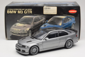 BMW M3 E46 GTR Street Sudrabs Pelēks Kyosho 1:18 08507S Metāls — attēls 8 no 8