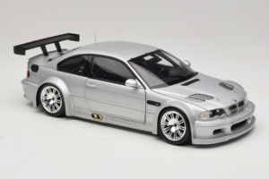 BMW M3 E46 GTR Street Sudrabs Minichamps 1:18 100012100 Metāls — attēls 6 no 8