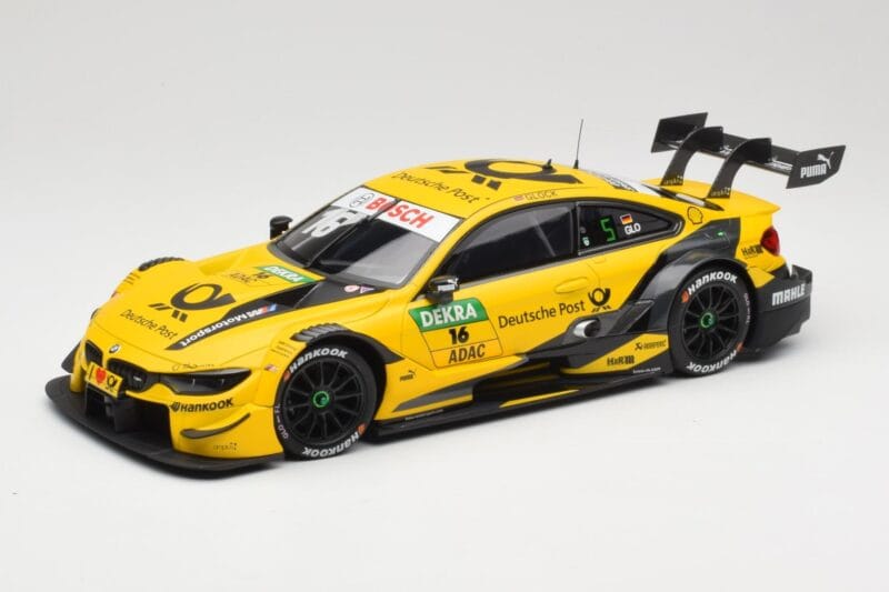 BMW M4 F82 #16 BMW Team RMG T. Glock DTM 2018 Minichamps 1:18 155182816 Metāls