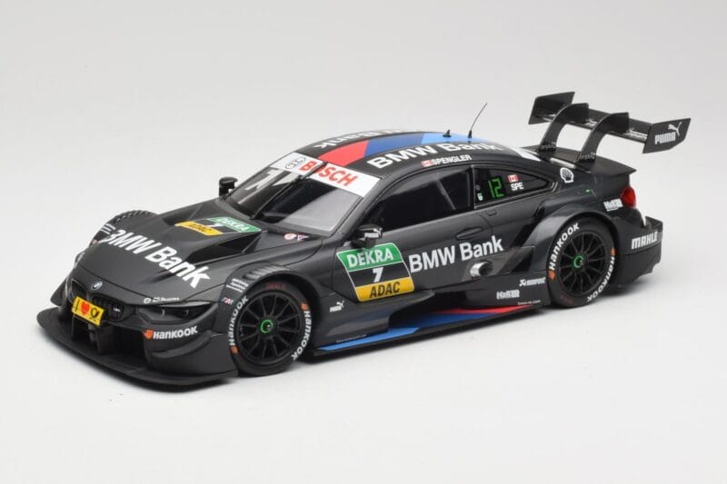 BMW M4 F82 #7 BMW Team RBM B. Spengler DTM 2018 Minichamps 1:18 155182807 Metāls