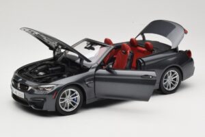 BMW M4 F83 Kabriolets Mineral Grey Paragon 1:18 80432339610 Metāls — attēls 2 no 8