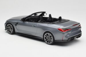 BMW M4 G82 Kabriolets Grey Metallic Minichamps 1:18 155021034 Metāls — attēls 5 no 6