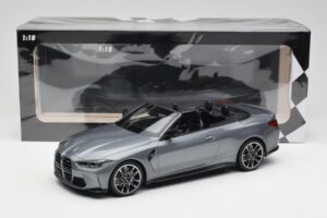 BMW M4 G82 Kabriolets Grey Metallic Minichamps 1:18 155021034 Metāls — attēls 6 no 6